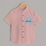 Baby's First Signature Shirt | Personalized and Picture Ready - PEACH - 0 - 6 Months Old (Chest 23")