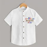 Say It with Style | Personalized Name Shirt - WHITE - 0 - 6 Months Old (Chest 23")
