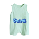 Your Name Here Romper Suit / Sleeveless Romper | A Soft Personalized Keepsake - MINT GREEN - 0 - 5 Months Old (Chest 18")