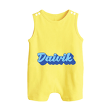 Your Name Here Romper Suit / Sleeveless Romper | A Soft Personalized Keepsake - PASTEL YELLOW - 0 - 5 Months Old (Chest 18")