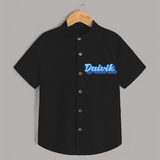 Your Name Here Shirt | A Soft Personalized Keepsake - BLACK - 0 - 6 Months Old (Chest 23")