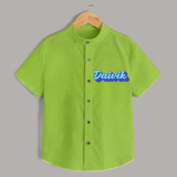 Your Name Here Shirt | A Soft Personalized Keepsake - LIME GREEN - 0 - 6 Months Old (Chest 23")