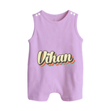 Make It Mine Romper Suit / Sleeveless Romper | Featuring Your Baby's Name - LILAC - 0 - 5 Months Old (Chest 18")