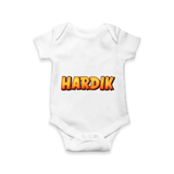 Adorable Name Romper / Onesie | The Perfect Personalized Baby Gift - WHITE - New Born (Chest 14")