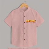 Adorable Name Shirt | The Perfect Personalized Baby Gift - PEACH - 0 - 6 Months Old (Chest 23")
