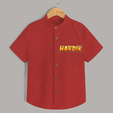 Adorable Name Shirt | The Perfect Personalized Baby Gift - RED - 0 - 6 Months Old (Chest 23")