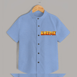 Adorable Name Shirt | The Perfect Personalized Baby Gift - SKY BLUE - 0 - 6 Months Old (Chest 23")