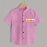 Made for Me Shirt | Personalized with Baby's Name - BABY PINK - 0 - 6 Months Old (Chest 23")