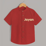 Cutest Shirt Ever | Personalized with Your Baby's Name - RED - 0 - 6 Months Old (Chest 23")