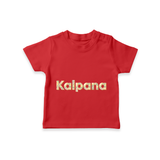 Cutest T-Shirt Ever | Personalized with Your Baby's Name - RED - 0-5 Months Old (Chest 17")