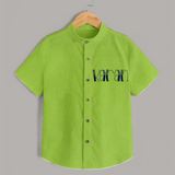 Name It and Wear It | Custom Shirt for Your Little One - LIME GREEN - 0 - 6 Months Old (Chest 23")