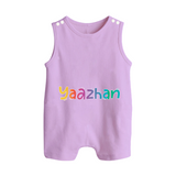 My First Name Romper Suit / Sleeveless Romper | Celebrate Baby's Name with Style - LILAC - 0 - 5 Months Old (Chest 18")