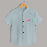 My First Name Shirt | Celebrate Baby's Name with Style - ARCTIC BLUE - 0 - 6 Months Old (Chest 23")