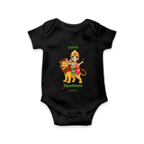 Navaratri Skandamata Romper - BLACK - New Born (Chest 14")