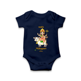 Navaratri Mahagauri Romper - NAVY BLUE - New Born (Chest 14")