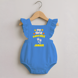 My First Navratri Footprint Personalized Romper Frock