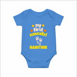My First Navratri Footprint Personalized Romper