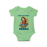 Choti Dandiya Queen Personalized Romper - GREEN - New Born (Chest 14")