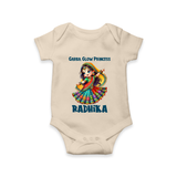 Choti Dandiya Queen Personalized Romper - IVORY - New Born (Chest 14")