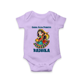 Choti Dandiya Queen Personalized Romper - LILAC - New Born (Chest 14")