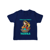 Choti Dandiya Queen Personalized T Shirt - NAVY BLUE - 0-5 Months Old (Chest 17")