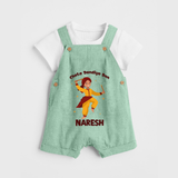 Garba Glow Princess Personalized Dungaree - MINT GREEN - 0 - 5 Months Old (Chest 18")