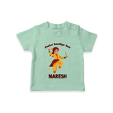 Garba Glow Princess Personalized T Shirt - MINT GREEN - 0-5 Months Old (Chest 17")