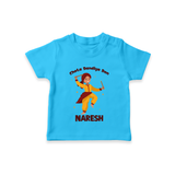 Garba Glow Princess Personalized T Shirt - SKY BLUE - 0-5 Months Old (Chest 17")