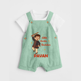 Chota Dandiya Don Personalized Dungaree - MINT GREEN - 0 - 5 Months Old (Chest 18")