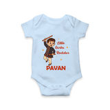 Chota Dandiya Don Personalized Romper - BABY BLUE - New Born (Chest 14")