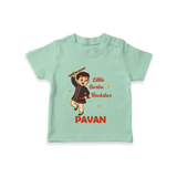 Chota Dandiya Don Personalized T Shirt - MINT GREEN - 0-5 Months Old (Chest 17")