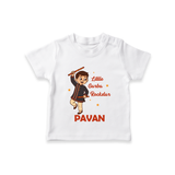 Chota Dandiya Don Personalized T Shirt - WHITE - 0-5 Months Old (Chest 17")