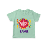 Little Garba Rockstar Personalized T Shirt - MINT GREEN - 0-5 Months Old (Chest 17")