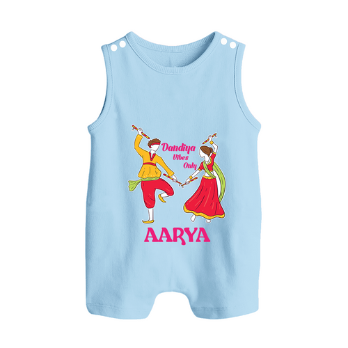 Dandiya Vibes Only Romper suit/sleeveless romper | Custom Baby Romper suit/sleeveless romper for Garba and Navratri