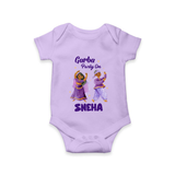 Dandiya Vibes Couple Personalized Romper - LILAC - New Born (Chest 14")