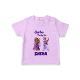 Dandiya Vibes Couple Personalized T Shirt - LILAC - 0-5 Months Old (Chest 17")