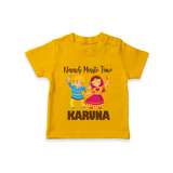 Garba Party On Personalized T Shirt - CHROME YELLOW - 0-5 Months Old (Chest 17")