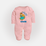 Garba Groove Team Personalized Full Body Suit - BABY PINK - New Born (Chest 7.5")