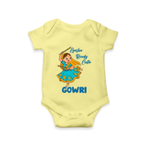 Garba Groove Team Personalized Romper - PASTEL YELLOW - New Born (Chest 14")