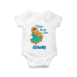 Garba Groove Team Personalized Romper - WHITE - New Born (Chest 14")