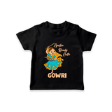 Garba Groove Team Personalized T Shirt - BLACK - 0-5 Months Old (Chest 17")