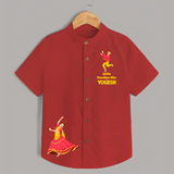 Little Dandiya Star Personalized Shirt - RED - 0 - 6 Months Old (Chest 23")