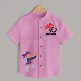 Indian Festive Vibes Personalized Shirt - BABY PINK - 0 - 6 Months Old (Chest 23")