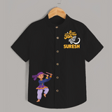 Indian Festive Vibes Personalized Shirt - BLACK - 0 - 6 Months Old (Chest 23")