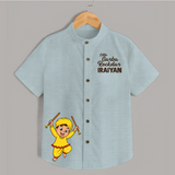 Little Rockstar Personalized Shirt - ARCTIC BLUE - 0 - 6 Months Old (Chest 23")
