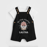 My First Navratri Divine Face Personalized Dungaree - BLACK - 0 - 5 Months Old (Chest 18")