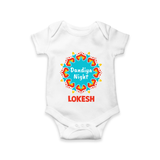 Dandiya Night Personalized Romper - WHITE - New Born (Chest 14")