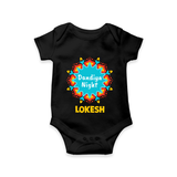 Dandiya Night Personalized Romper - BLACK - New Born (Chest 14")
