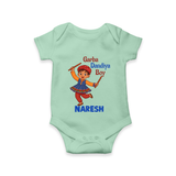 Garba Dandiya Boy Personalized Romper - MINT GREEN - New Born (Chest 14")