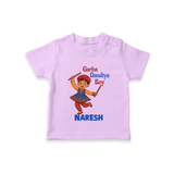 Garba Dandiya Boy Personalized T Shirt - LILAC - 0-5 Months Old (Chest 17")